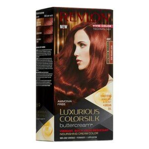 Revlon Luxurious Colorsilk Buttercream Vivid Color 49RC Deep Copper Red--2 PACK!